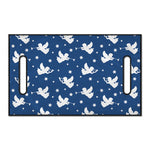 Blue And White Angel Pattern Print Golf Cart Seat Cover