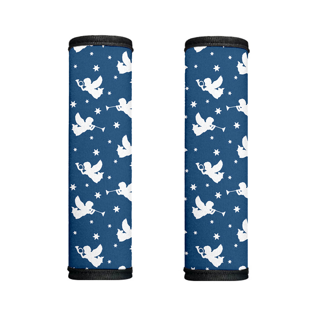 Blue And White Angel Pattern Print Handle Covers