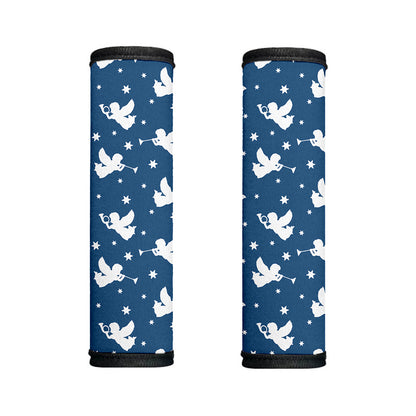 Blue And White Angel Pattern Print Handle Covers