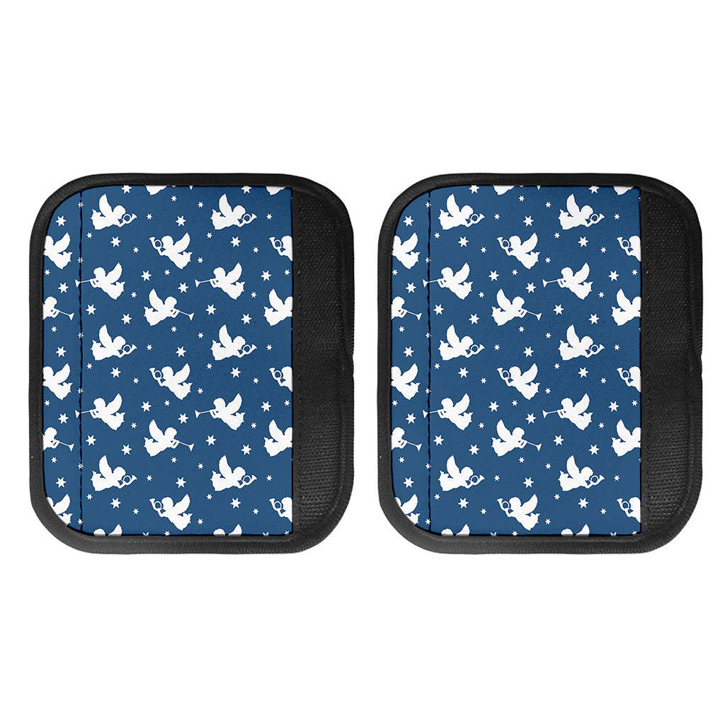 Blue And White Angel Pattern Print Handle Covers