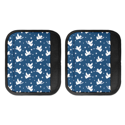 Blue And White Angel Pattern Print Handle Covers