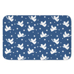 Blue And White Angel Pattern Print Indoor Door Mat