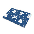 Blue And White Angel Pattern Print Pet Cooling Mat Cover