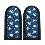 Blue And White Angel Pattern Print Skillet Handle Cover