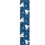 Blue And White Angel Pattern Print Table Runner