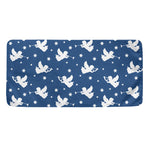 Blue And White Angel Pattern Print Towel