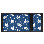 Blue And White Angel Pattern Print Trifold Wallet