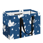 Blue And White Angel Pattern Print Utility Tote Bag
