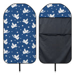 Blue And White Angel Pattern Print Waterproof Car Seat Cover