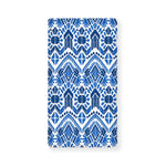 Blue And White Aztec Pattern Print Baby Crib Sheet