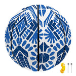 Blue And White Aztec Pattern Print Basketball