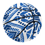 Blue And White Aztec Pattern Print Basketball