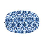Blue And White Aztec Pattern Print Car Side Mirror Covers