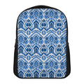 Blue And White Aztec Pattern Print Casual Backpack