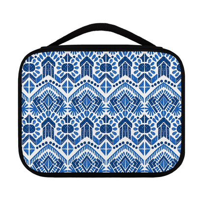 Blue And White Aztec Pattern Print Classic Bible Case