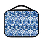 Blue And White Aztec Pattern Print Classic Bible Case