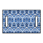 Blue And White Aztec Pattern Print Golf Cart Seat Cover