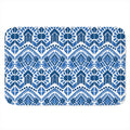 Blue And White Aztec Pattern Print Indoor Door Mat