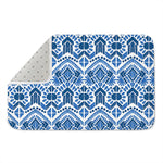 Blue And White Aztec Pattern Print Indoor Door Mat