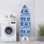 Blue And White Aztec Pattern Print Ironing Board Cover
