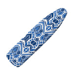 Blue And White Aztec Pattern Print Ironing Board Cover