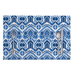 Blue And White Aztec Pattern Print Placemat