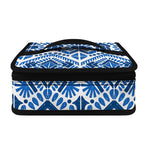 Blue And White Aztec Pattern Print Small Lunch Bag
