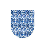 Blue And White Aztec Pattern Print Toilet Lid Cover
