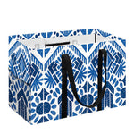 Blue And White Aztec Pattern Print Utility Tote Bag