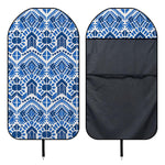 Blue And White Aztec Pattern Print Waterproof Car Seat Cover