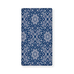 Blue And White Bohemian Mandala Print Baby Crib Sheet