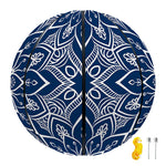 Blue And White Bohemian Mandala Print Basketball