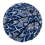 Blue And White Bohemian Mandala Print Basketball