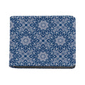 Blue And White Bohemian Mandala Print Bifold Wallet