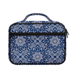 Blue And White Bohemian Mandala Print Briefcase Bible Bag