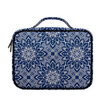 Blue And White Bohemian Mandala Print Briefcase Bible Bag