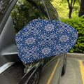 Blue And White Bohemian Mandala Print Car Side Mirror Covers