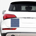 Blue And White Bohemian Mandala Print Car Sticker