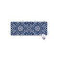 Blue And White Bohemian Mandala Print Extended Mouse Pad