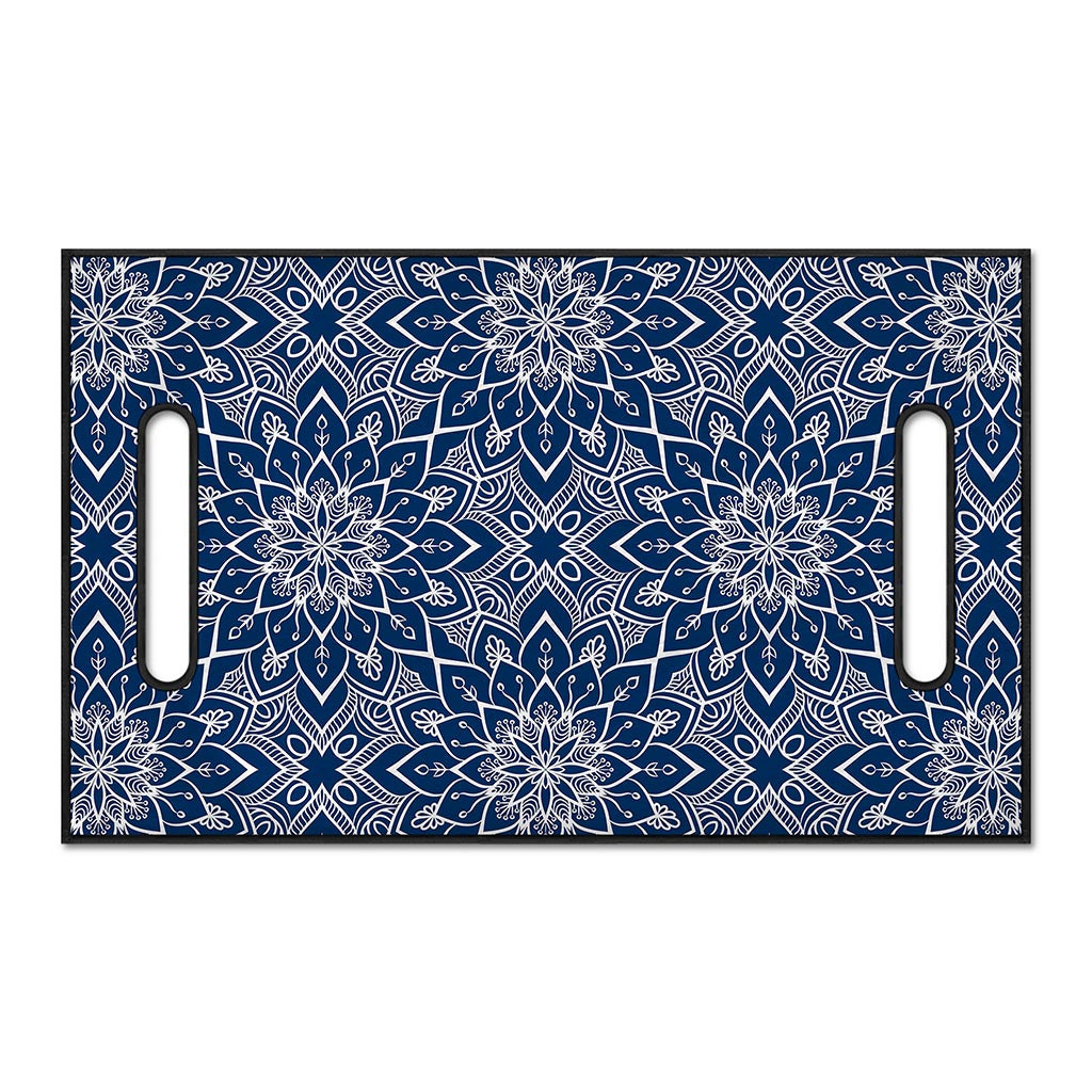 Blue And White Bohemian Mandala Print Golf Cart Seat Cover