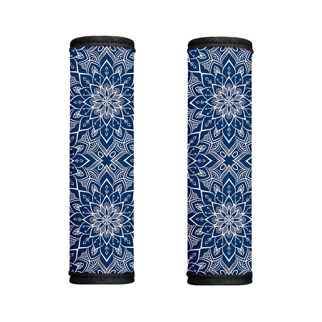 Blue And White Bohemian Mandala Print Handle Covers