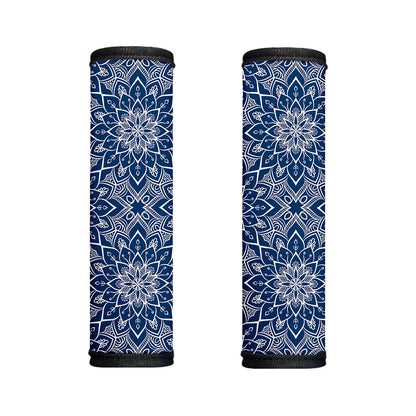 Blue And White Bohemian Mandala Print Handle Covers