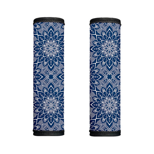 Blue And White Bohemian Mandala Print Handle Covers