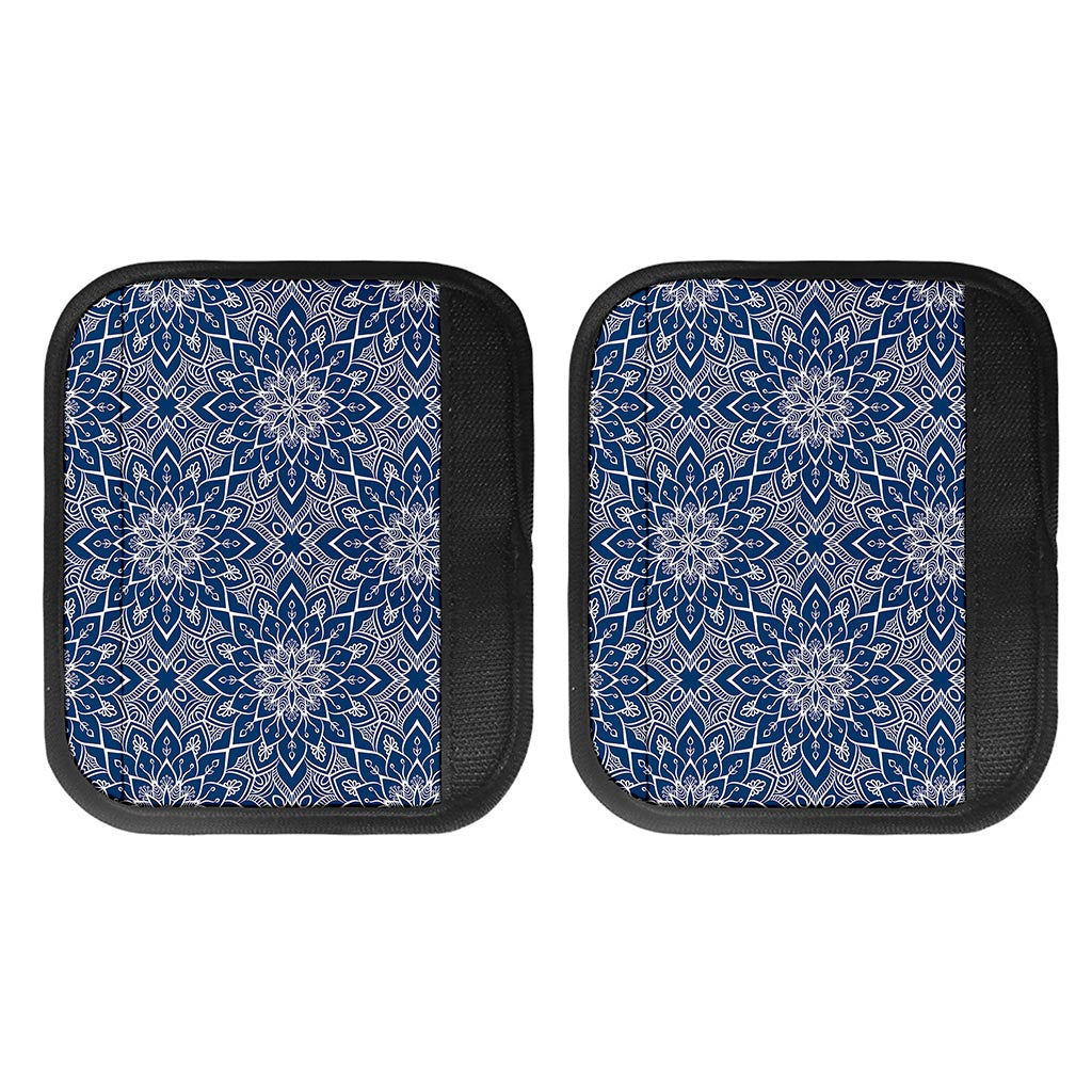 Blue And White Bohemian Mandala Print Handle Covers