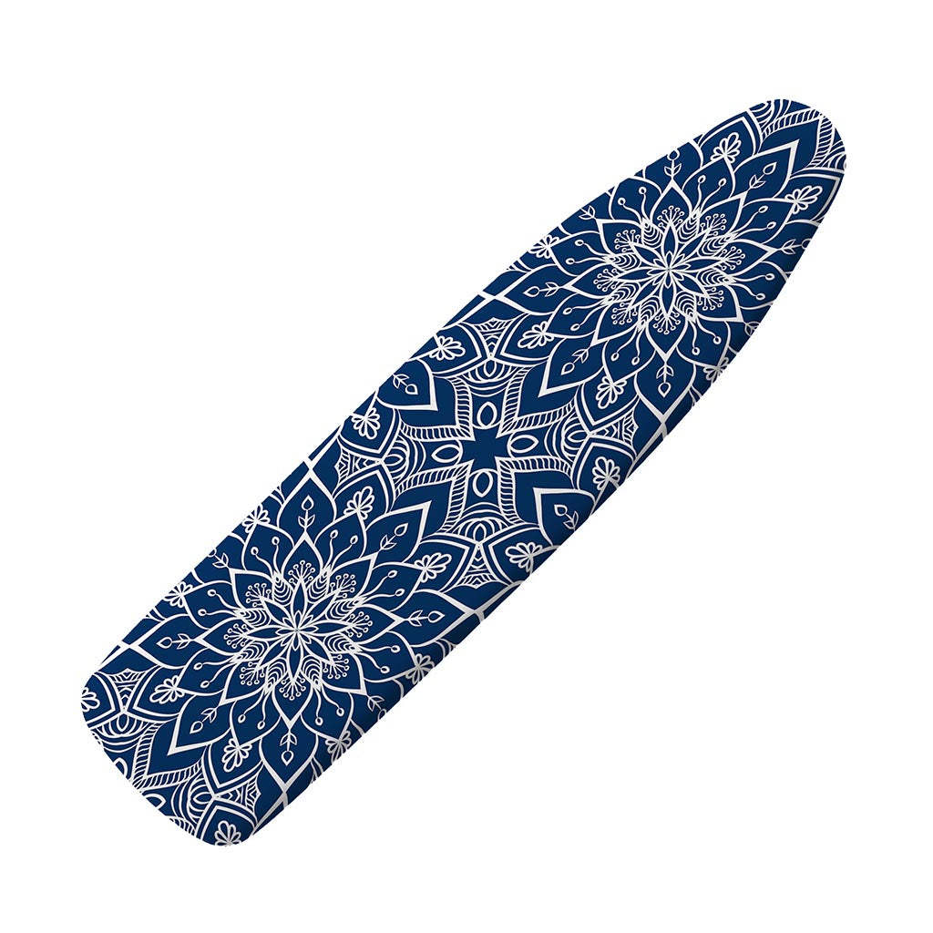 Blue And White Bohemian Mandala Print Ironing Board Cover