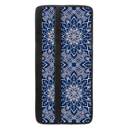 Blue And White Bohemian Mandala Print Refrigerator Handle Covers
