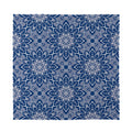 Blue And White Bohemian Mandala Print Silk Bandana