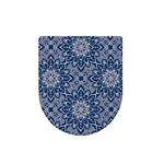 Blue And White Bohemian Mandala Print Toilet Lid Cover