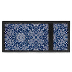 Blue And White Bohemian Mandala Print Trifold Wallet