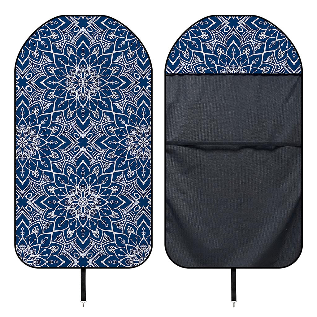 Blue And White Bohemian Mandala Print Waterproof Car Seat Cover